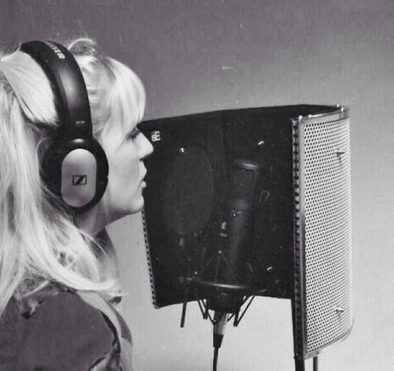 Lilly-Ann in the studio